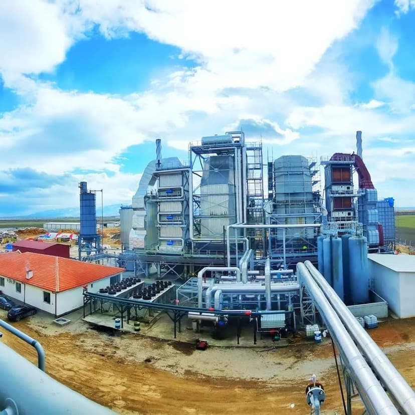 Enerji üretim santrali sahası